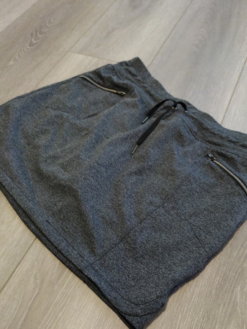 Women's Charcoal Drawstring Skort - Picture 9 of 15